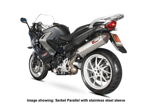 Scorpion RBM71TEO BMW Serket Parallel Slip-On - Titanium Sleeve (F800 GT / F800 R) | ML Performance US US