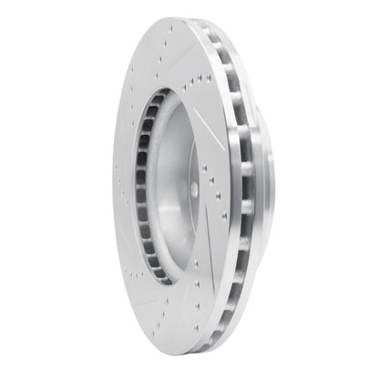 R1 Concepts R1 06-25 American Coach Patriot Front Right Drilled & Slotted Silver Brake Rotor