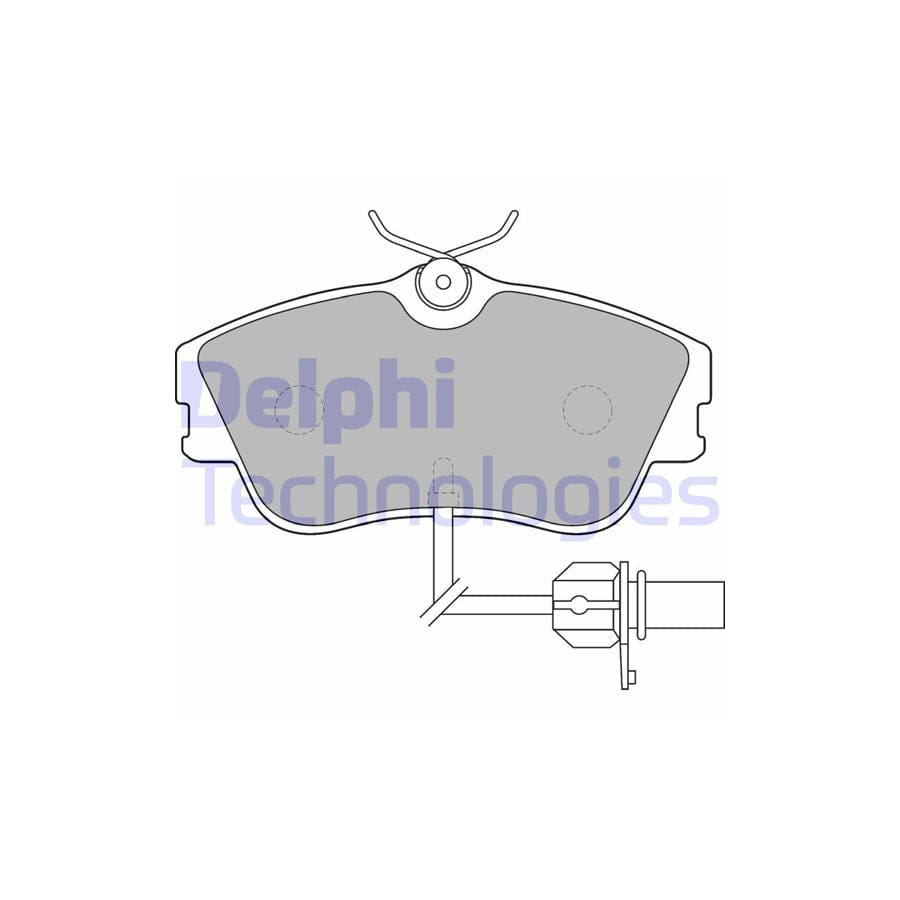 Delphi Lp1542 Brake Pad Set For Vw Transporter
