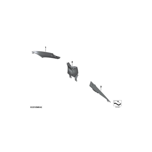 Genuine BMW 51437995865 F92 G15 Trim, A-Pillar, Alcantara, Left NACHTBLAU (Inc. 840i, 840dX & M850iX) | ML Performance US Car Parts