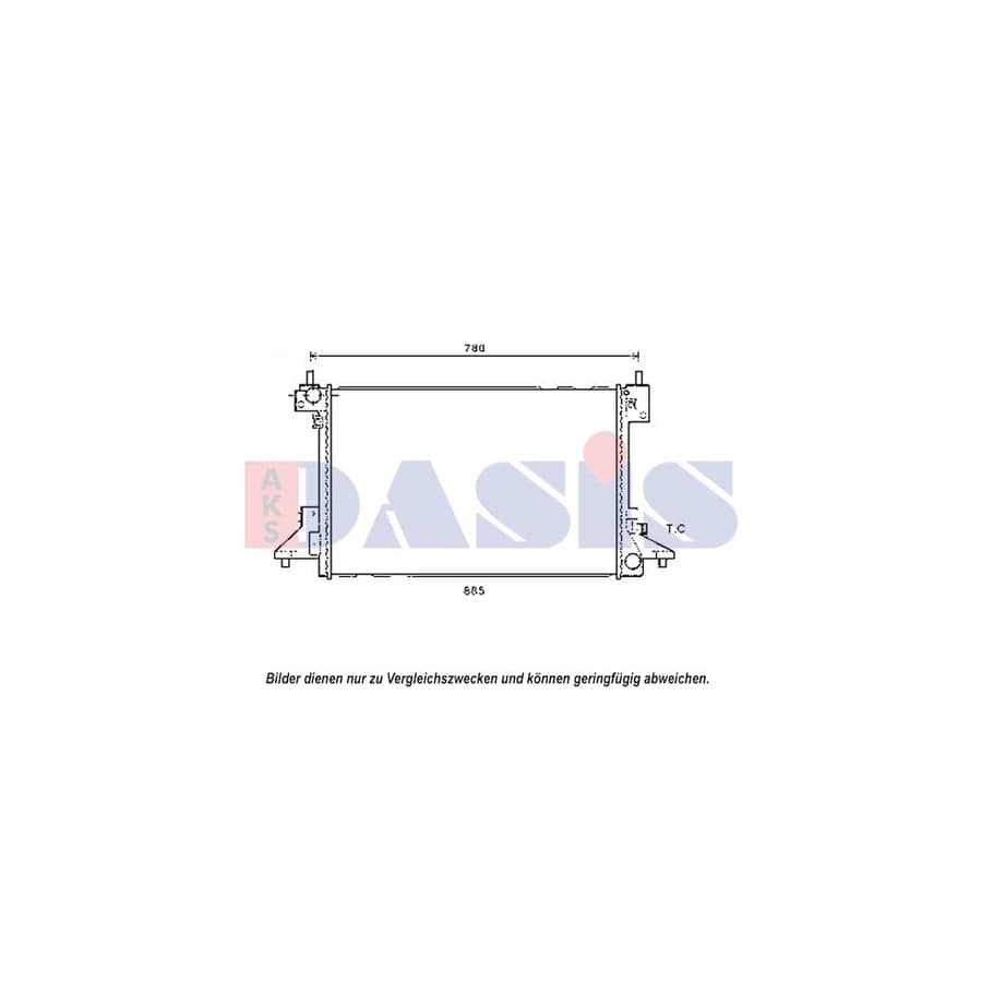 AKS Dasis 150117N Engine Radiator