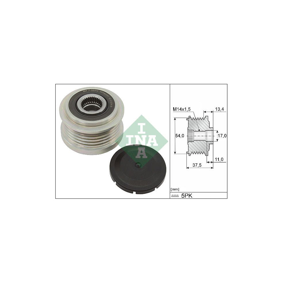 Ina 535 0278 10 Alternator Freewheel Clutch | ML Performance US Car Parts