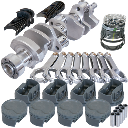 Eagle Chevy LT1 350 1Pc 3.750in Crank 5.700in H-Beam -16cc Inv Dome 4.040in Piston Rotating Assembly