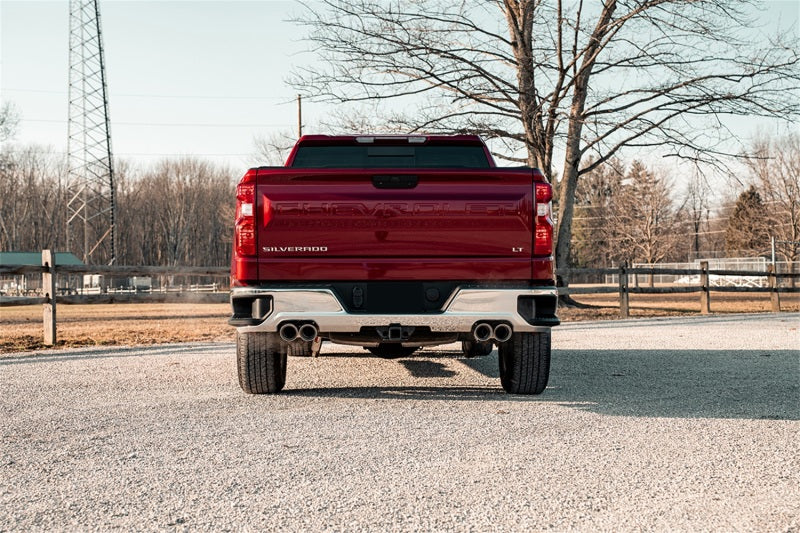 CORSA Performance Corsa 19-23 Chevrolet Silverado 1500 Cat-Back Dual Rear Exit with Twin 4in Polished Pro-Series Tips