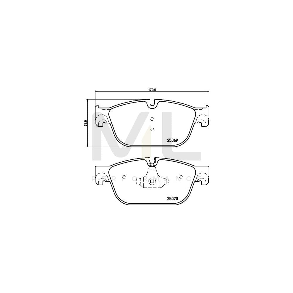 Hella 8DB 355 021-141 Brake Pad Set Prepared For Wear Indicator