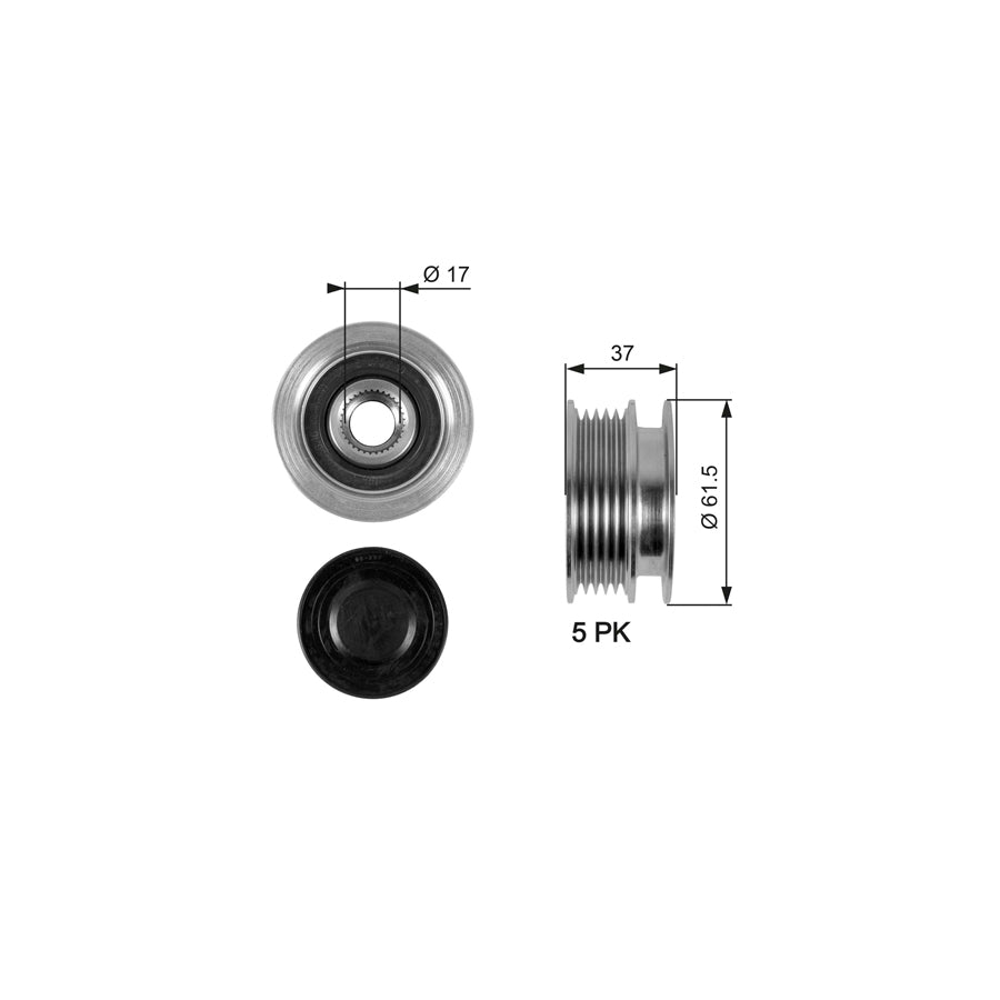 Gates OAP7067 Alternator Freewheel Clutch