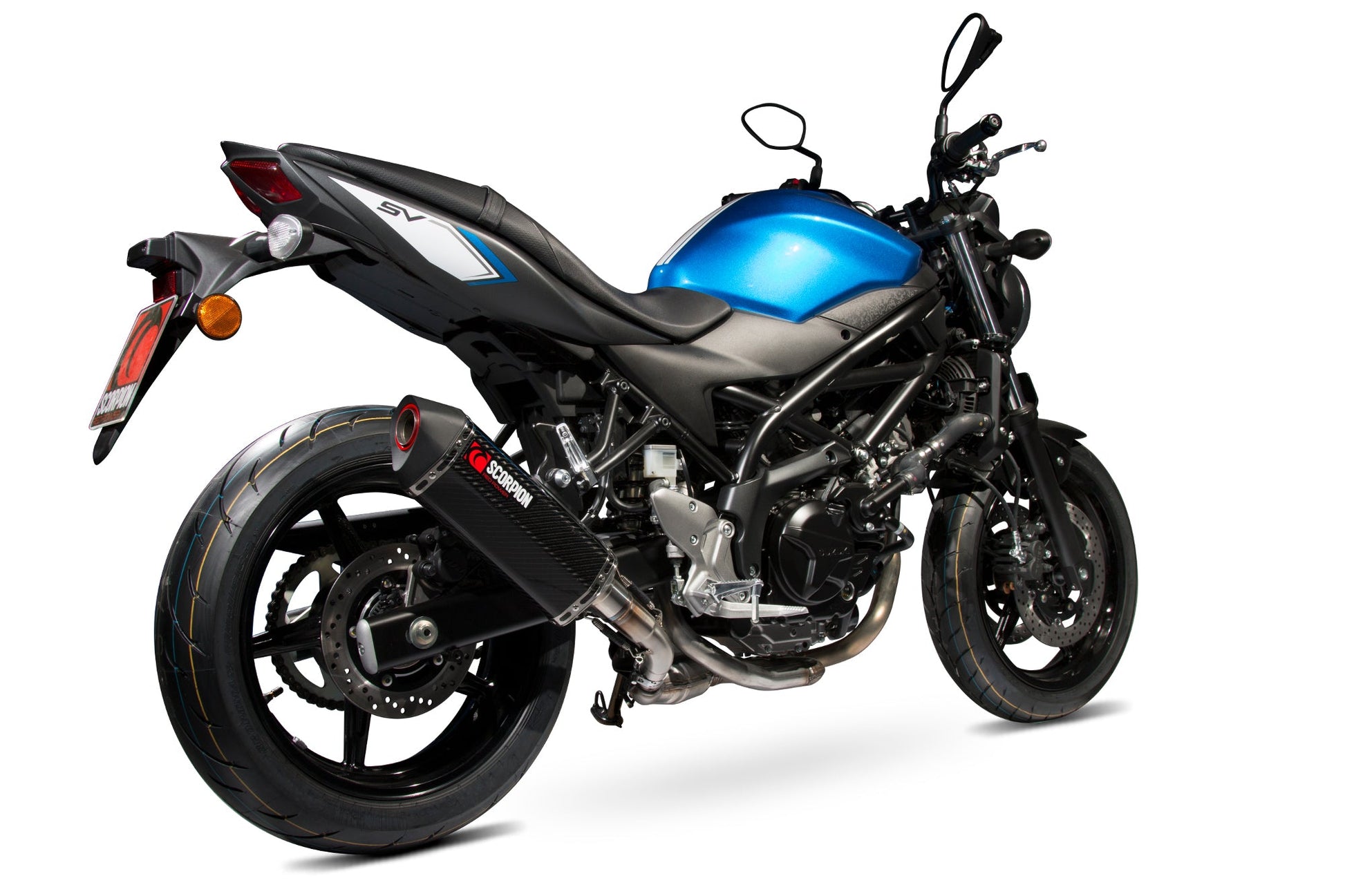 Scorpion RSI120CEO Suzuki Serket Parallel Slip-On - Carbon Fibre Sleeve (SV650 / SV650 X) | ML Performance US US