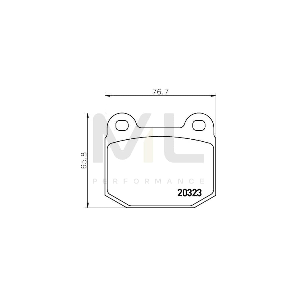 Hella 8DB 355 009-061 Brake Pad Set Not Prepared For Wear Indicator