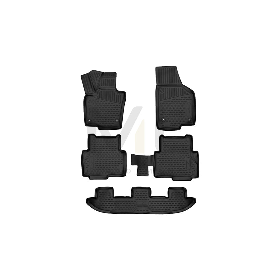WALSER Tailored, XTR 75143 Floor mat set Elastomer, Front and Rear