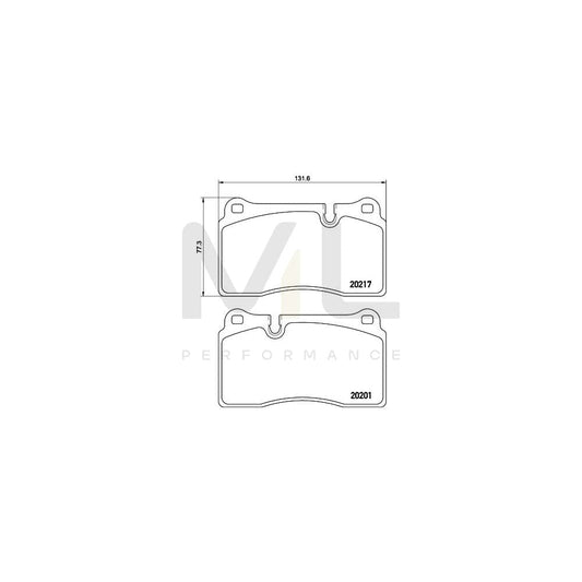 Hella 8DB 355 015-891 Brake Pad Set Prepared For Wear Indicator