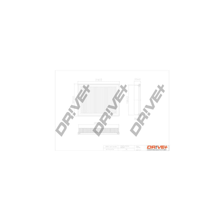 Dr!Ve+ Dp1110.10.0119 Air Filter