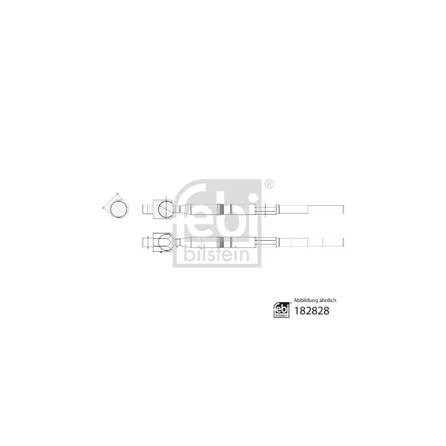 Febi Bilstein 182828 Inner Tie Rod for Isuzu Kb Pickup