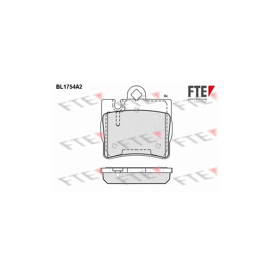 FTE Bl1754A2 Brake Pad Set Suitable for Mercedes-Benz S-Class