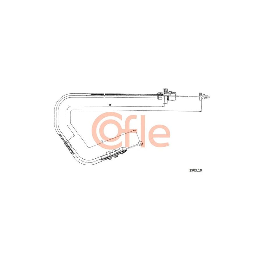COFLE 1903.10 Throttle Cable