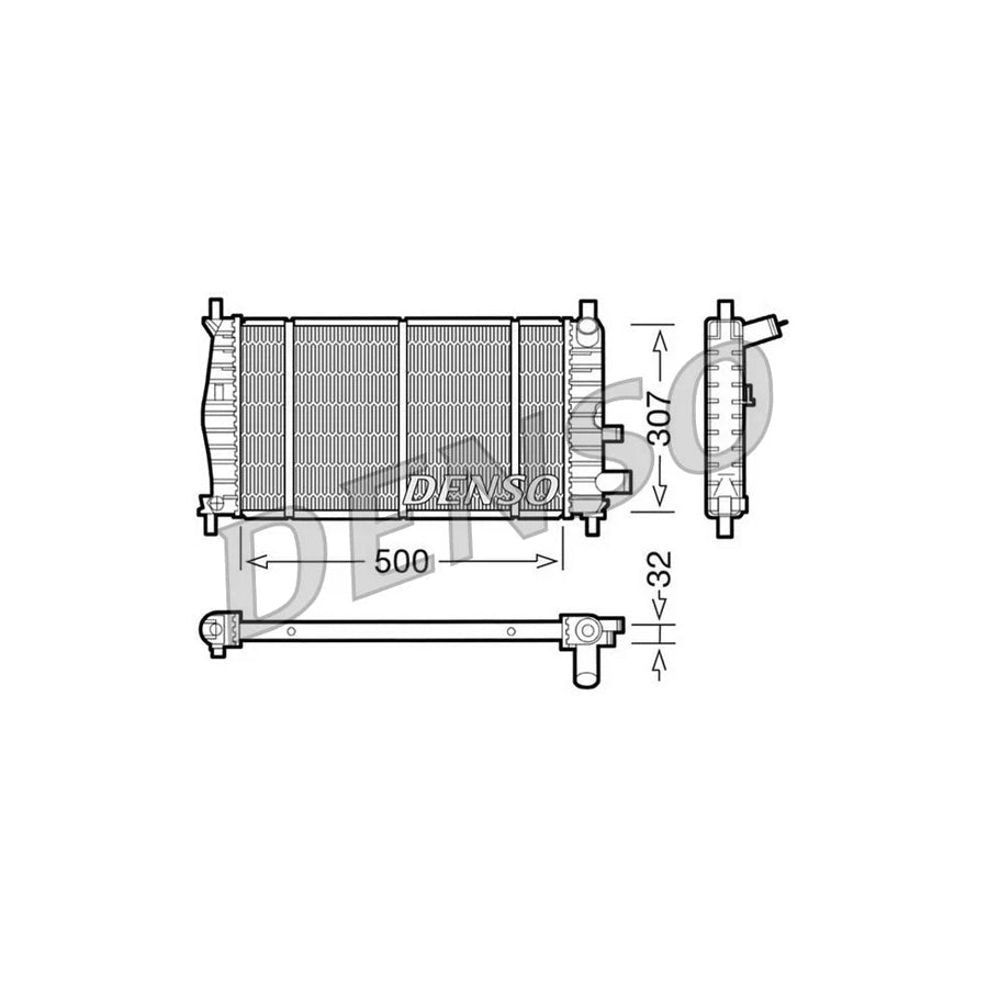 DENSO DRM10042 Engine Radiator