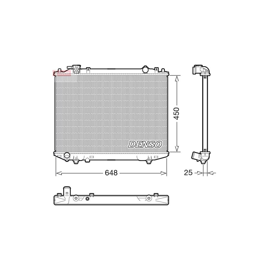 DENSO DRM10117 Engine Radiator for Ford Ranger Mk2 (Er, Eq)
