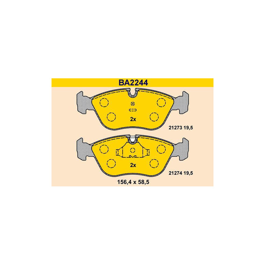 Barum Ba2244 Brake Pad Set
