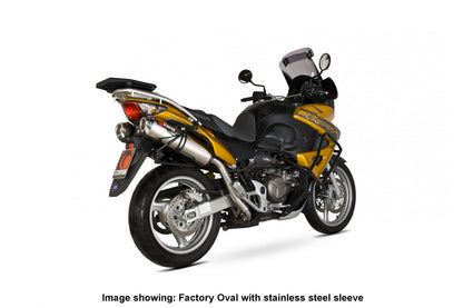Scorpion EHA68CEO Honda XL1000 V Vardero Factory Oval Slip-On (Pair) - Carbon Fibre Sleeve | ML Performance US US