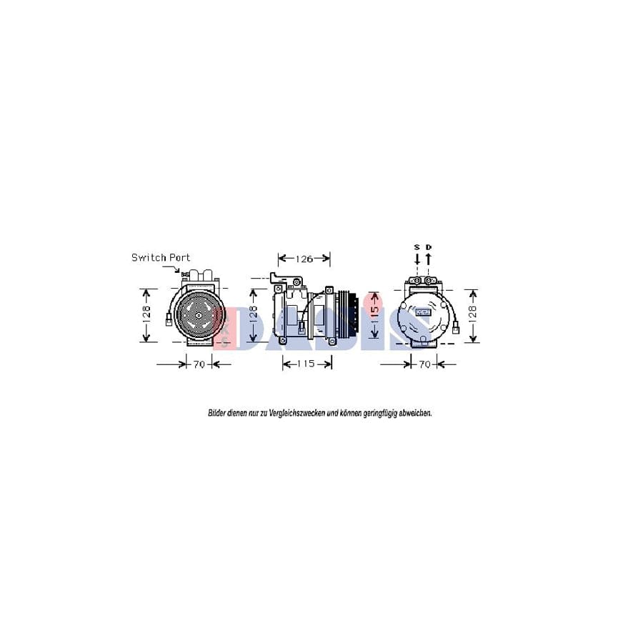 AKS Dasis 851361N Compressor, Air Conditioning