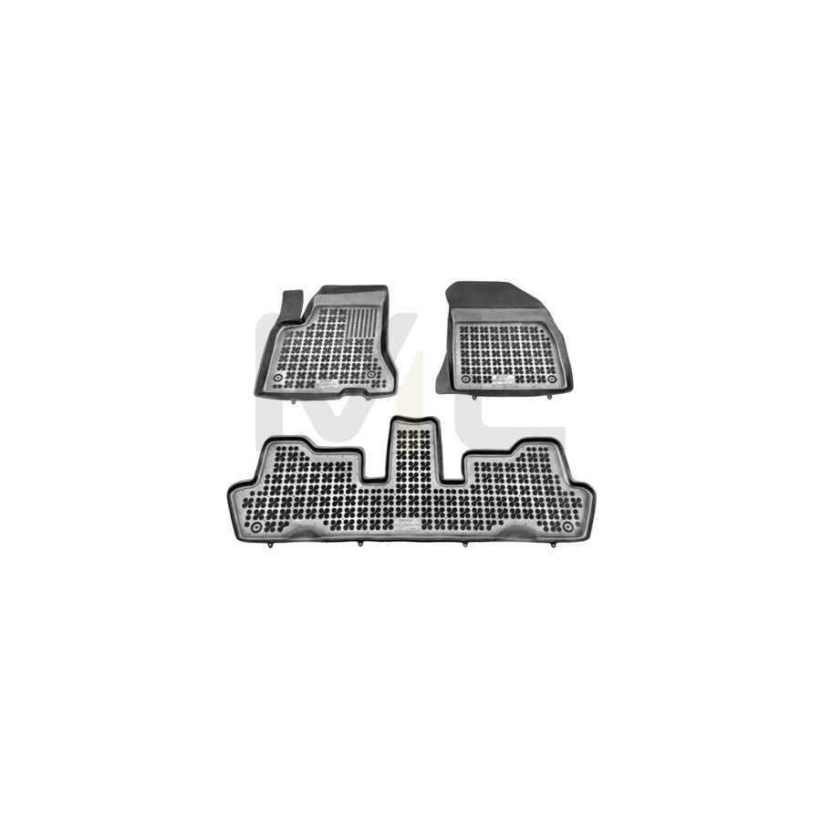 REZAW PLAST Tailored 201210 Floor mat set for CITROﾃ起 C4 Elastomer, Front and Rear, Quantity: 3, Black