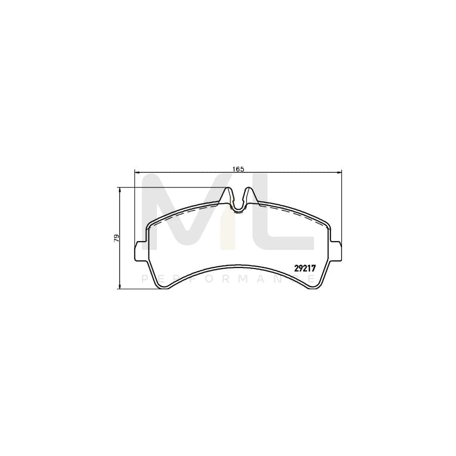 TEXTAR 2921701 Brake pad set prepared for wear indicator, with brake caliper screws, with accessories | ML Performance Car Parts
