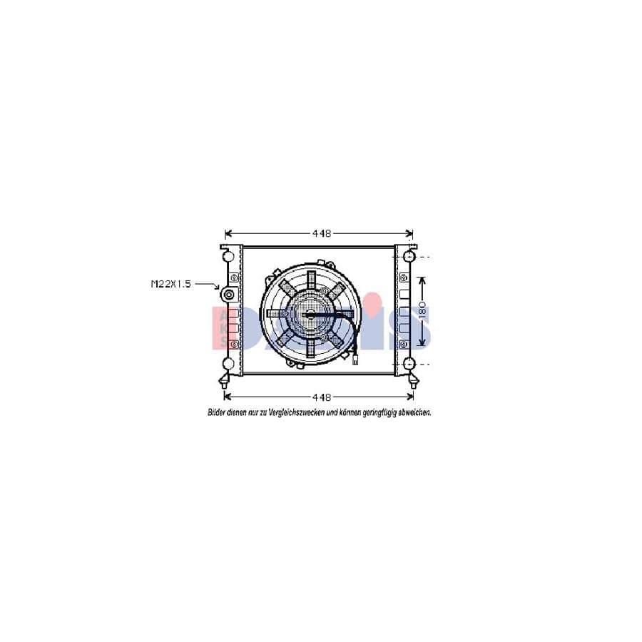 AKS Dasis 020012N Engine Radiator for Ligier Ambra Hatchback