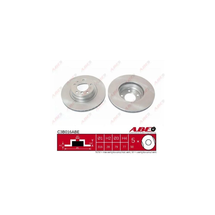 ABE C3B016ABE Brake Disc for BMW 7 (E38)