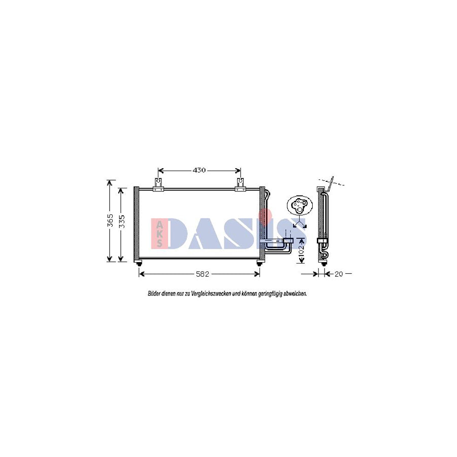 AKS Dasis 512060N Air Conditioning Condenser