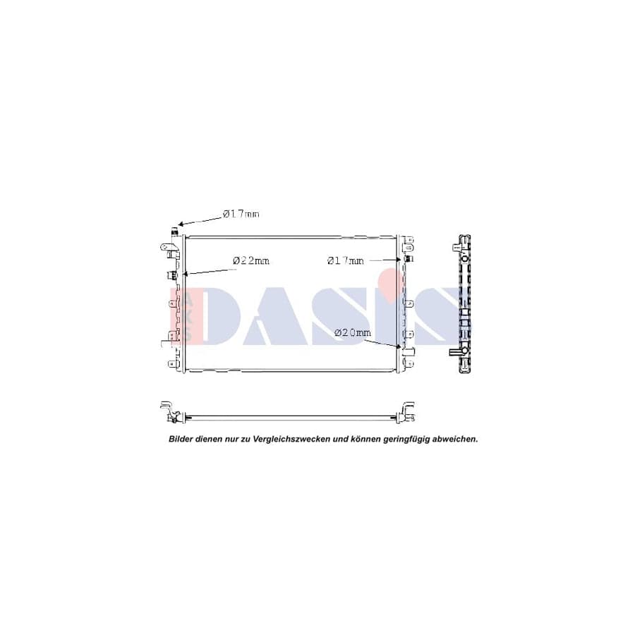 AKS Dasis 150123N Engine Radiator
