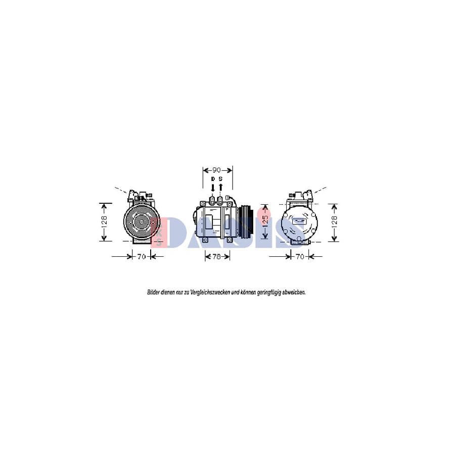 AKS Dasis 851362N Compressor, Air Conditioning