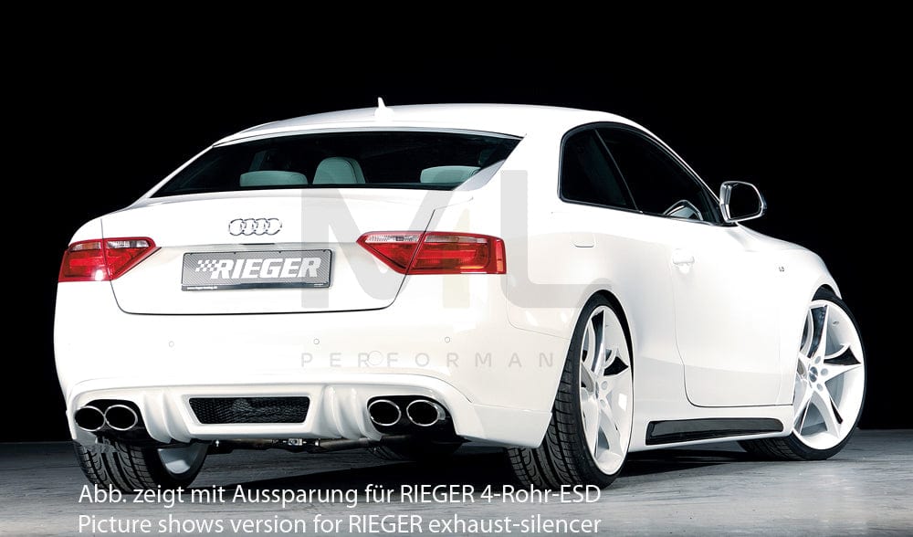 Rieger 00055400 Audi B8 B81 A5 Rear Diffuser 2 | ML Performance UK Car Parts