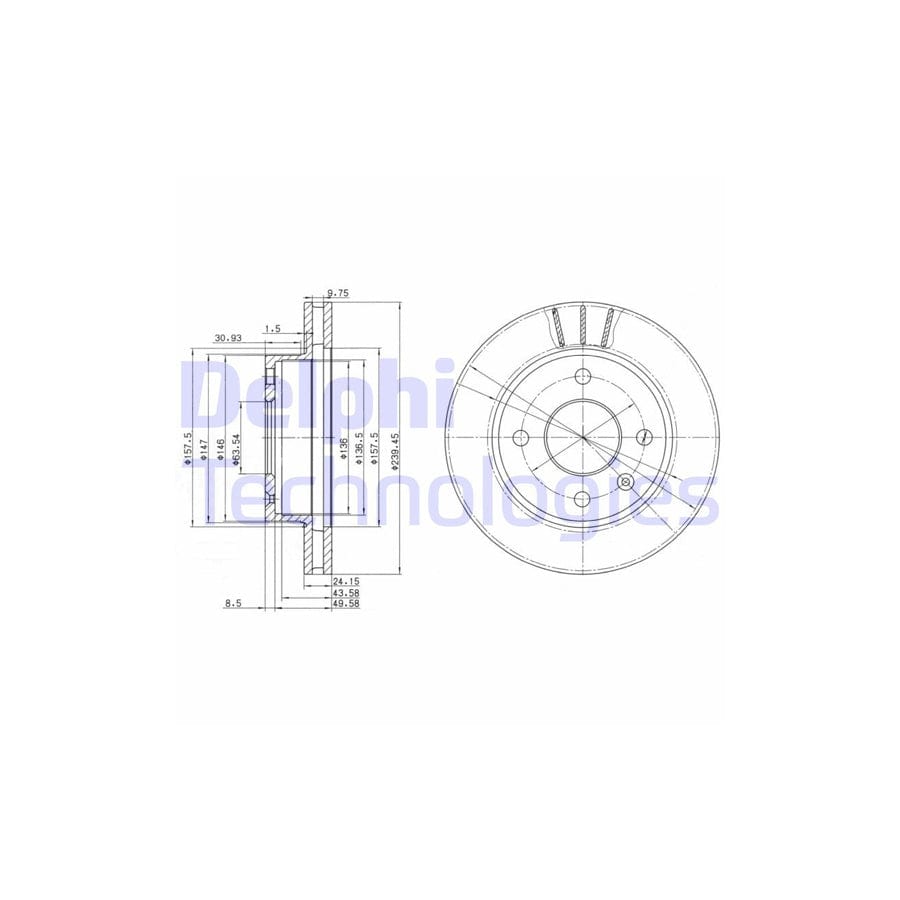 Delphi Bg2367 Brake Disc