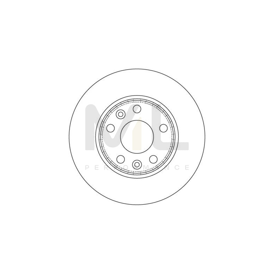 TRW DF6199 Brake Disc Vented, Painted | ML Performance Car Parts