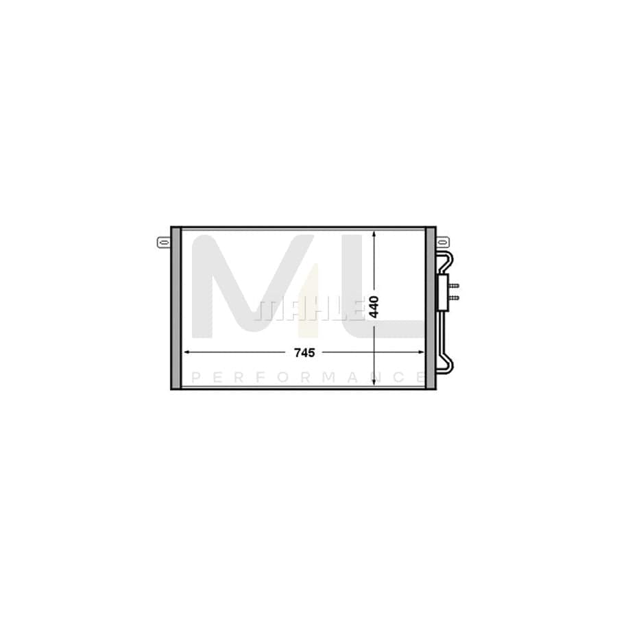MAHLE ORIGINAL AC 513 000S Air conditioning condenser for CHRYSLER Voyager IV (RG, RS) without dryer | ML Performance Car Parts
