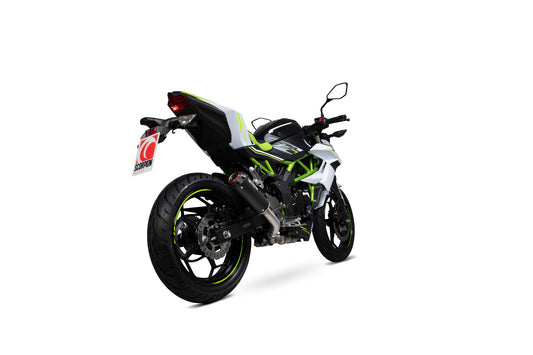 Scorpion PKA126BCER Kawasaki Z125 Red Power Slip-On - Black Ceramic Coated Sleeve | ML Performance US US