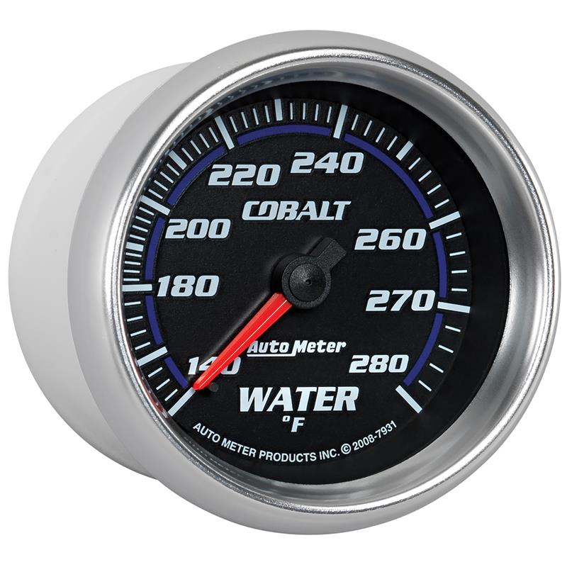 Autometer Cobalt 66.7mm 140-280 degree F. Water Temperature Gauge