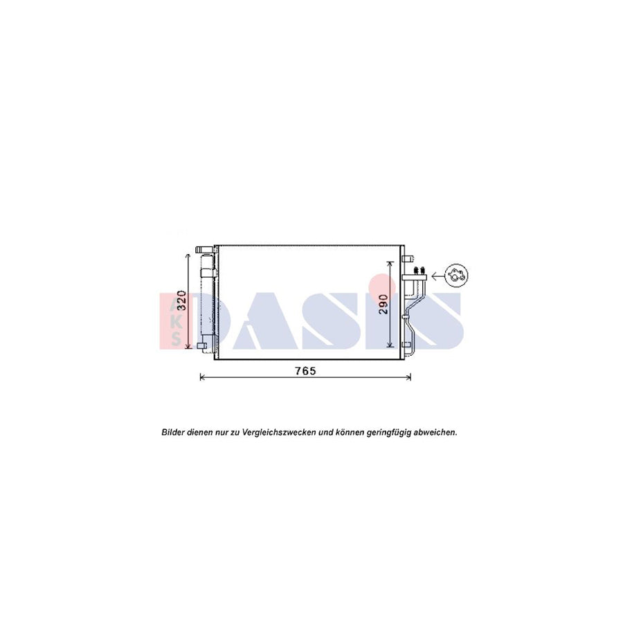 AKS Dasis 512065N Air Conditioning Condenser
