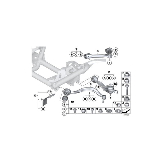 Genuine BMW 37116761554 RR4 RR1 RR6 Conical Nut (Inc. Drophead, & Phantom EWB) | ML Performance US Car Parts