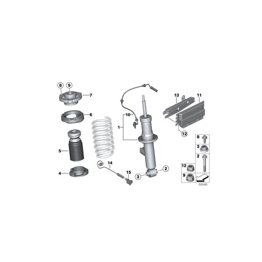 Genuine BMW 37108067510 Adapter Cable Edc Rear Axle (Inc. X3 M & X4 M) | ML Performance US Car Parts