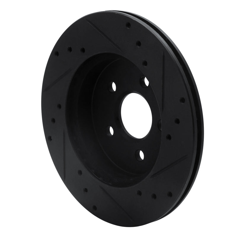 R1 Concepts R1 88-88 Pontiac Fiero Front/Rear Left Drilled & Slotted Black Brake Rotor