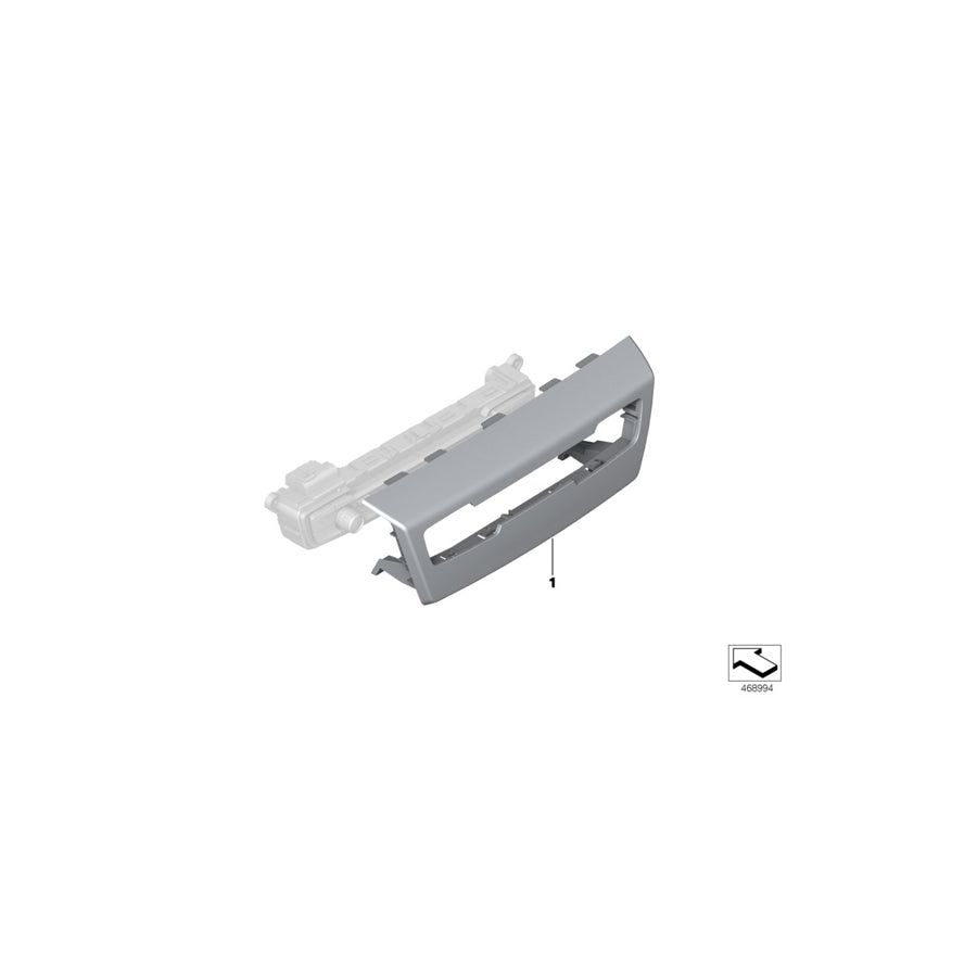 Genuine BMW 64119312393 F45 F46 Trim Cover, Control Panel, Audio (Inc. 218i, 218dX & 218d) | ML Performance US Car Parts