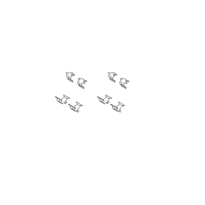 Genuine Lexus 04947-53020 IS Front Pad Fitting Kit