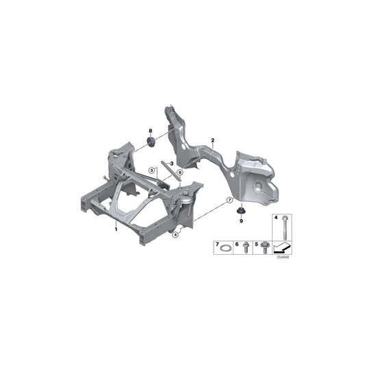 Genuine BMW 39106860634 I15 Seal, Cross Brace, Rear Upper (Inc. i8) | ML Performance US Car Parts