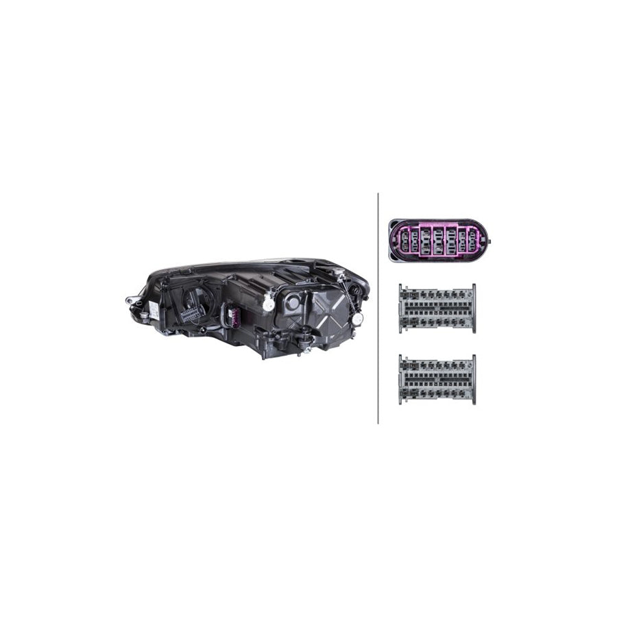 Hella 1ZX 013 924-221 Headlight For VW Golf