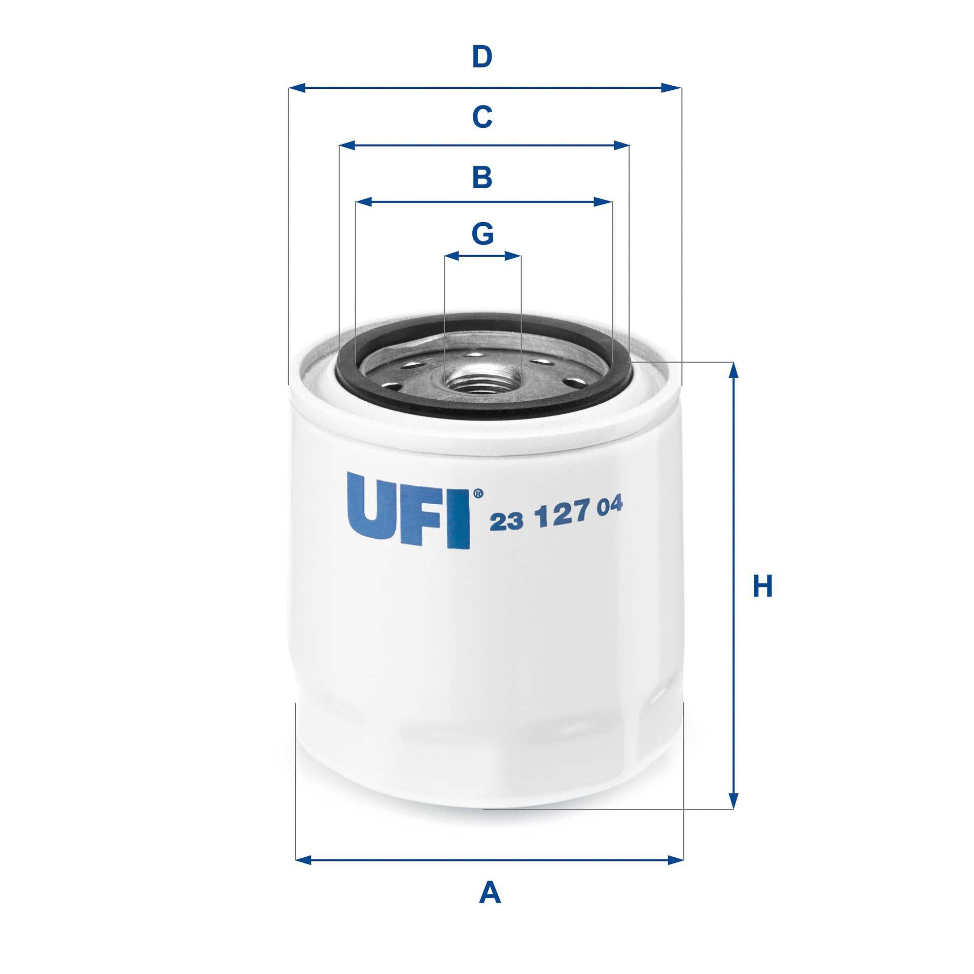 UFI 23.127.04 Oil Filter