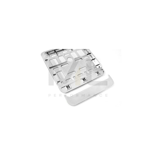 UTAL 01168 Number plate holder Chrome, Coated, short