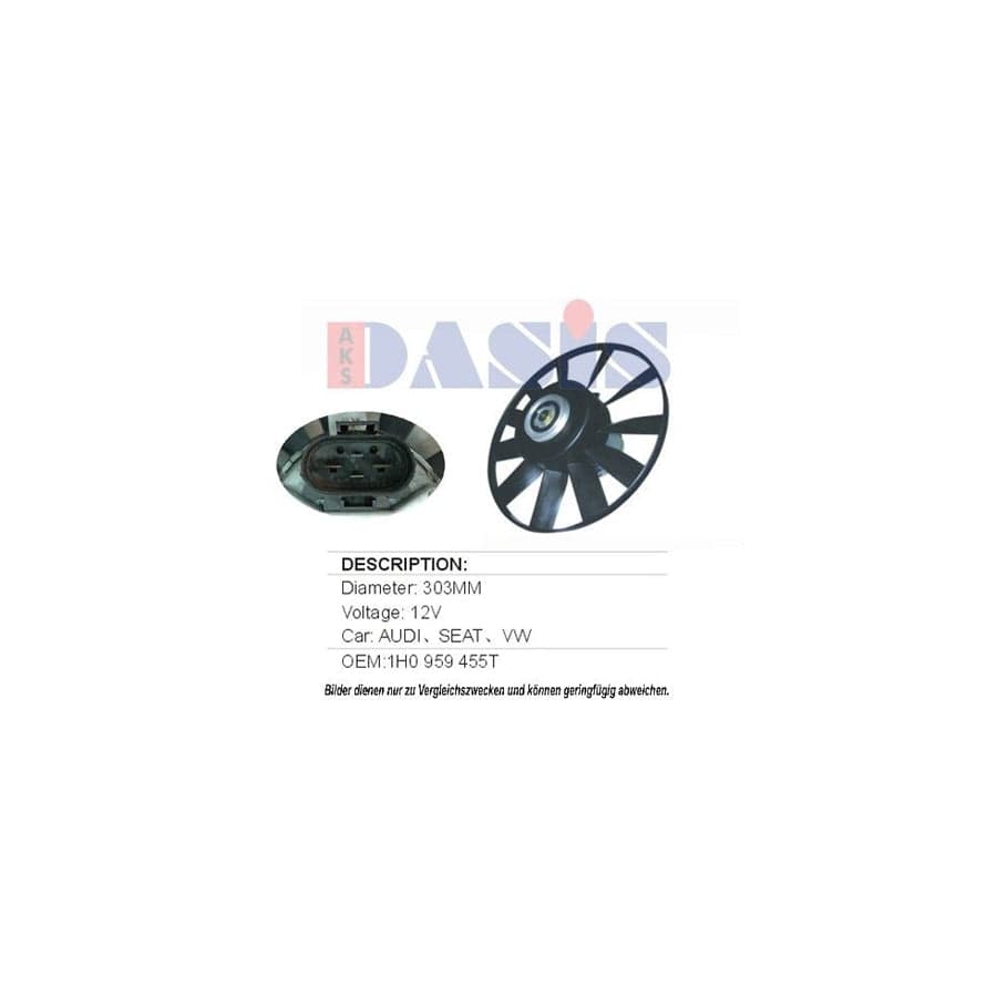 AKS Dasis 048550N Fan, Radiator