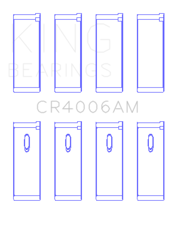 King Engine Bearings Renault R-18 (Size +0.75mm) Connecting Rod Bearing Set