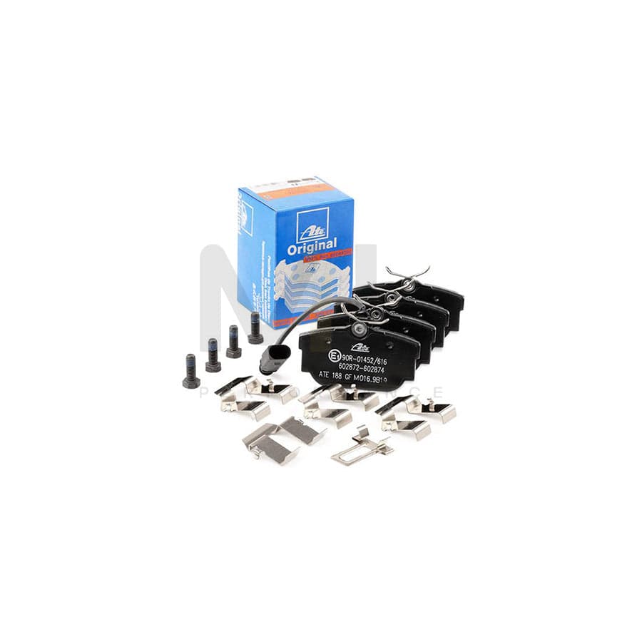 ATE 13.0460-2874.2 Brake pad set for VW TRANSPORTER incl. wear warning contact, with brake caliper screws, with accessories
