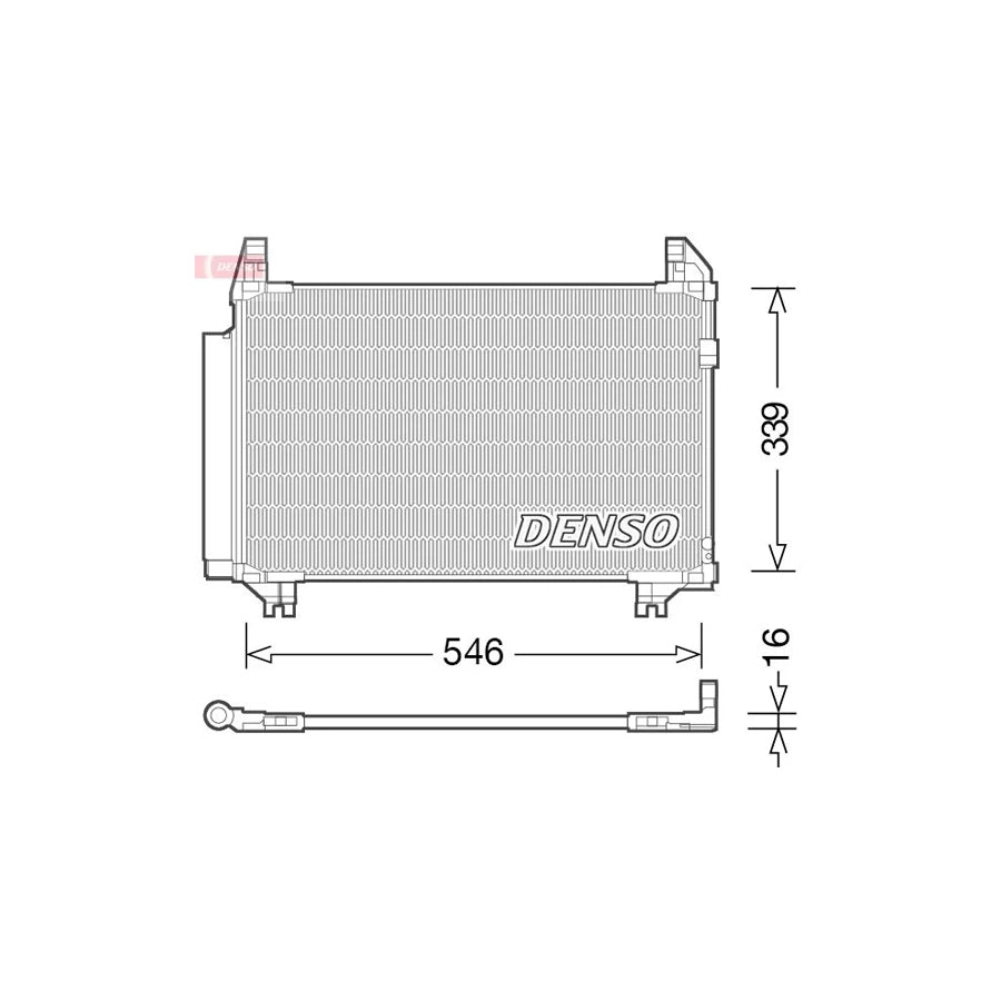 DENSO DCN50039 Air Conditioning Condenser